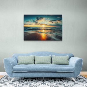 Canvas slike - Izlazak sunca, Okean, Valovi, More