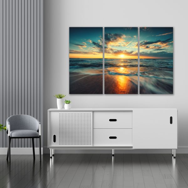 Canvas slike - Izlazak sunca, Okean, Valovi, More