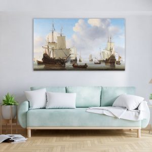 stari brodovi, jedrenjak, ulje na platnu, digital art reprodukcija