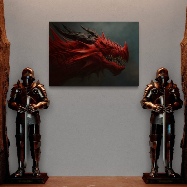 Crveni zmaj, Bajka, Digital art